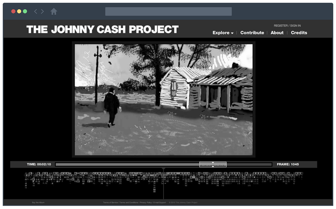 The Johnny Cash Project Creative music video ideas 1